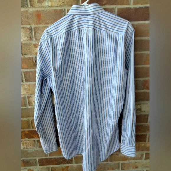 Nordstrom Mens Dress Shirt Trim Fit Wrinkle Free 16 1/2, 36/37 - Picture 4 of 5